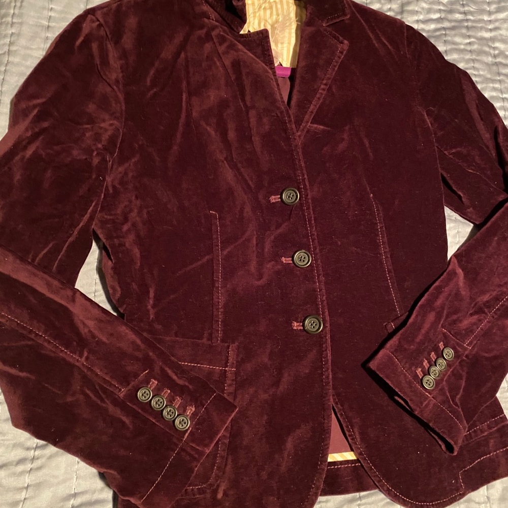JCrew Velvet Jacket